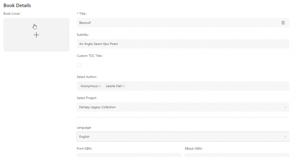 book details in atticus