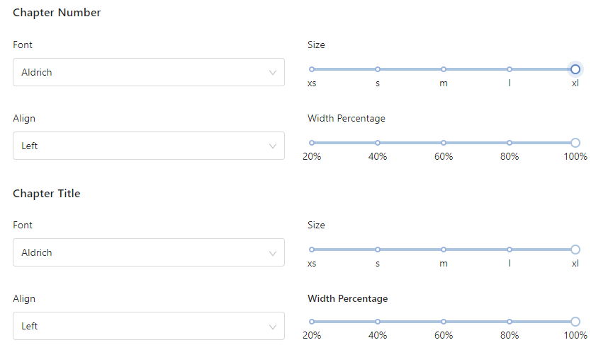large print chapter themes in Atticus